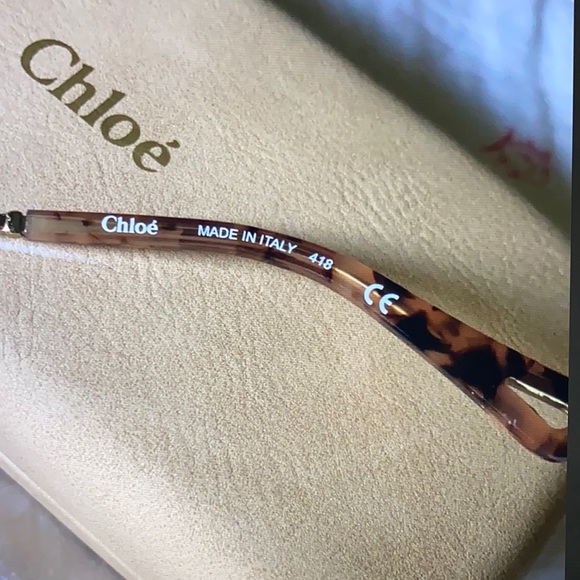 Chloe Beautiful Round Gold ClearLenses NewNotUsed main image 6